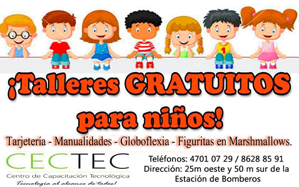 CECTEC te ofrece talleres gratuitos para niños en estas vacaciones.